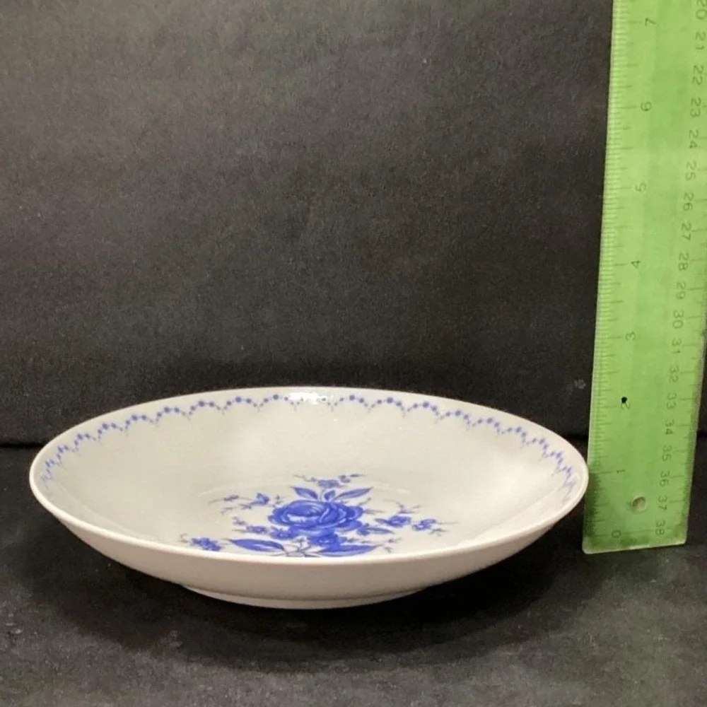 Alboth & Kaiser Bavaria‎ Salad Bowls, Set of 4, Vintage Blue Floral Tableware